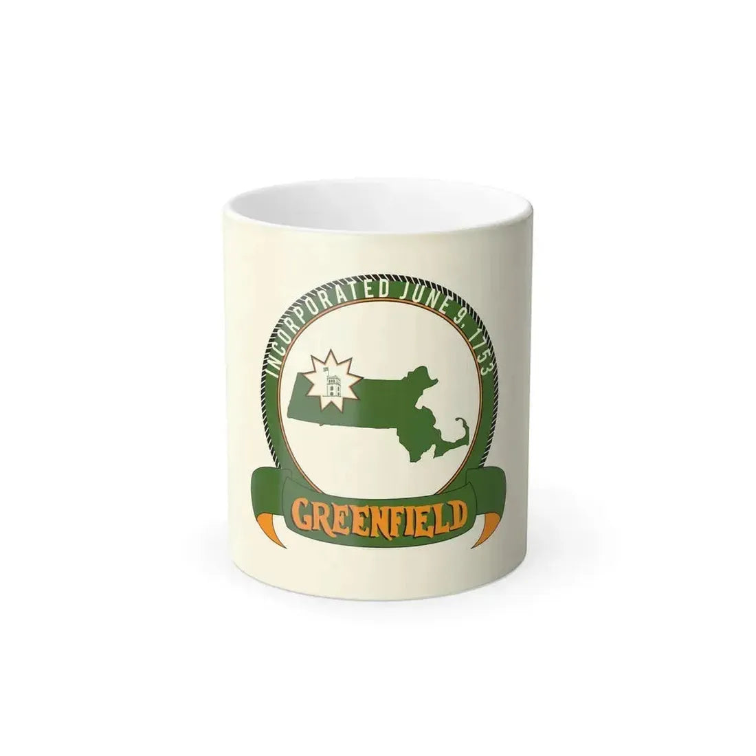 Flag of Greenfield, Massachusetts - Color Changing Coffee Mug 11oz - Go Mug Yourself