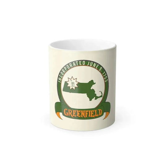 Flag of Greenfield, Massachusetts - Color Changing Coffee Mug 11oz - Go Mug Yourself