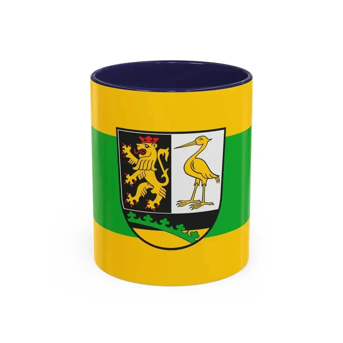 Flag of Greiz Germany - Accent Coffee Mug 11oz Navy - Go Mug Yourself