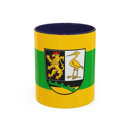 Flag of Greiz Germany - Accent Coffee Mug 11oz Navy - Go Mug Yourself