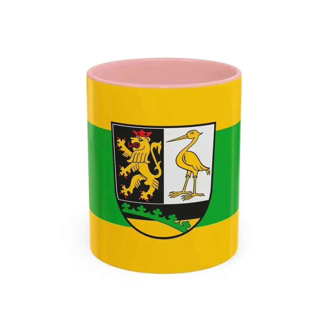 Flag of Greiz Germany - Accent Coffee Mug 11oz Pink - Go Mug Yourself