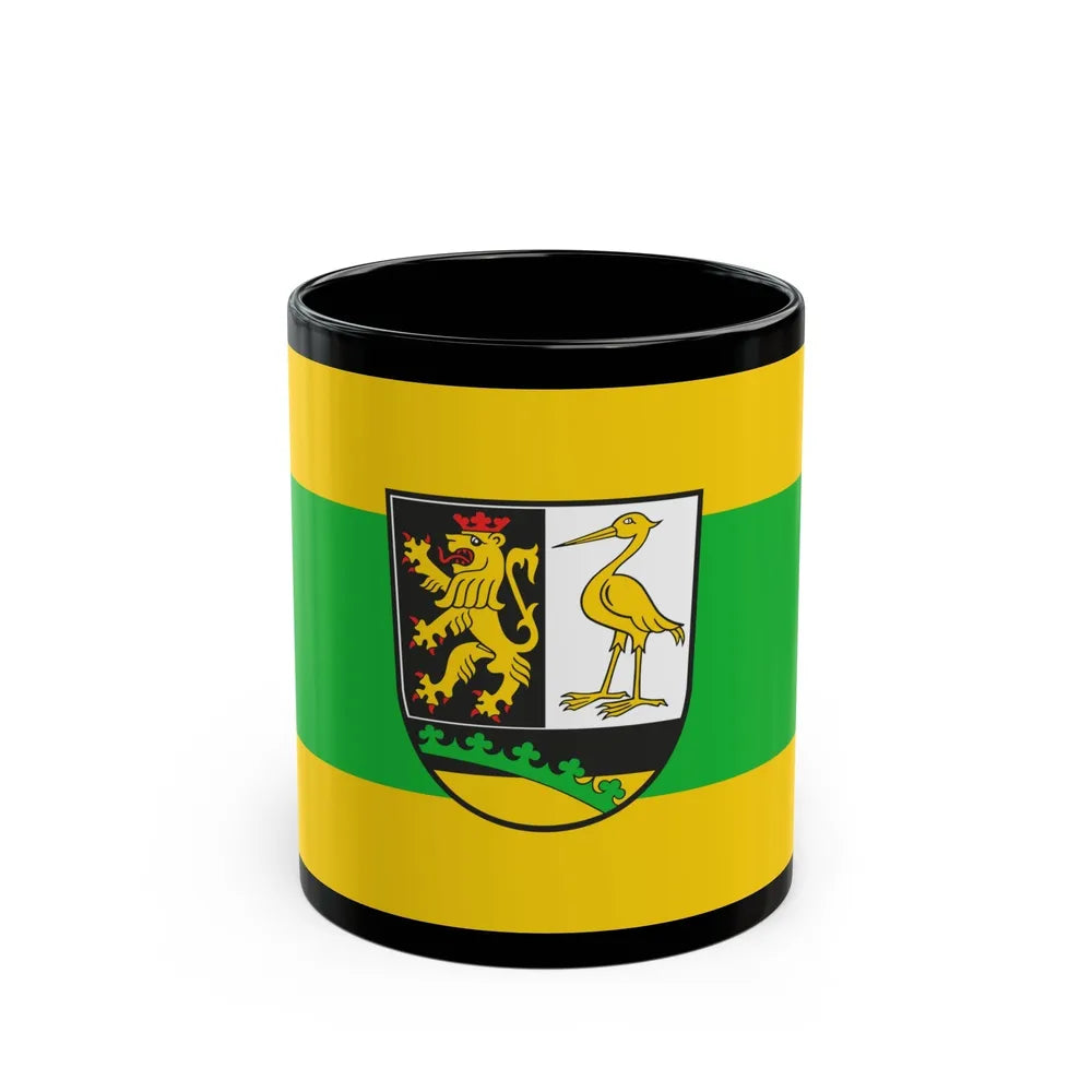 Flag of Greiz Germany - Black Coffee Mug-11oz-Go Mug Yourself