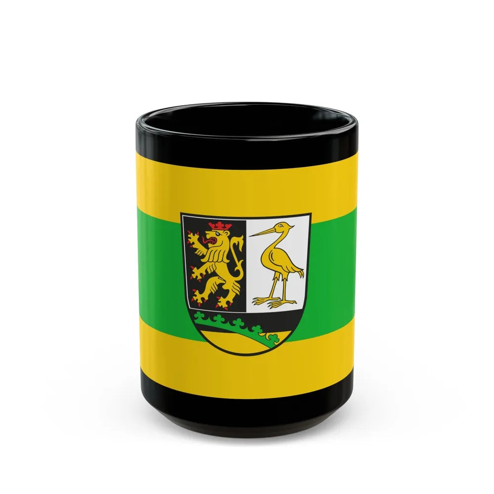 Flag of Greiz Germany - Black Coffee Mug-15oz-Go Mug Yourself