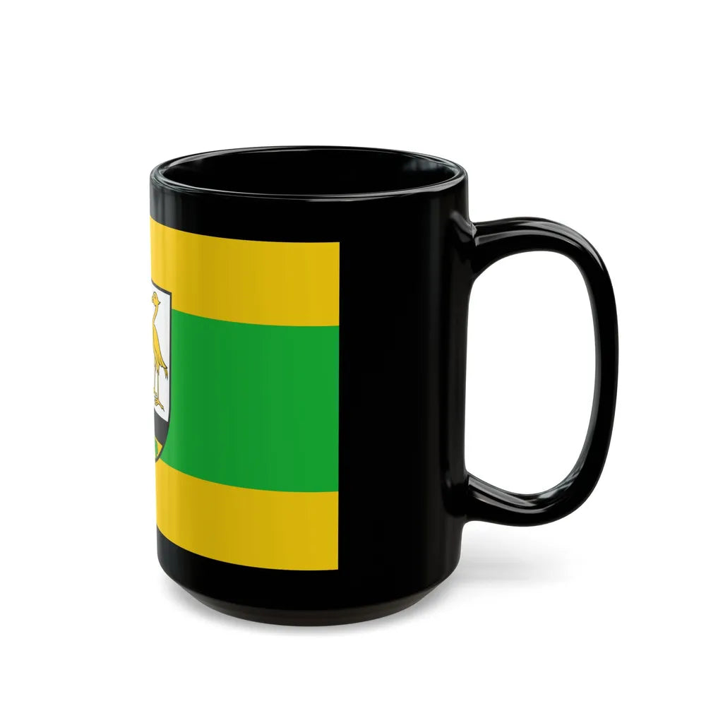 Flag of Greiz Germany - Black Coffee Mug-Go Mug Yourself