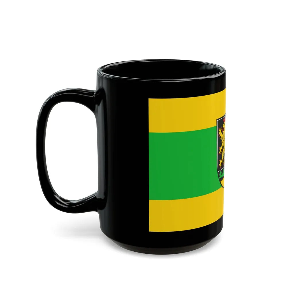 Flag of Greiz Germany - Black Coffee Mug-Go Mug Yourself