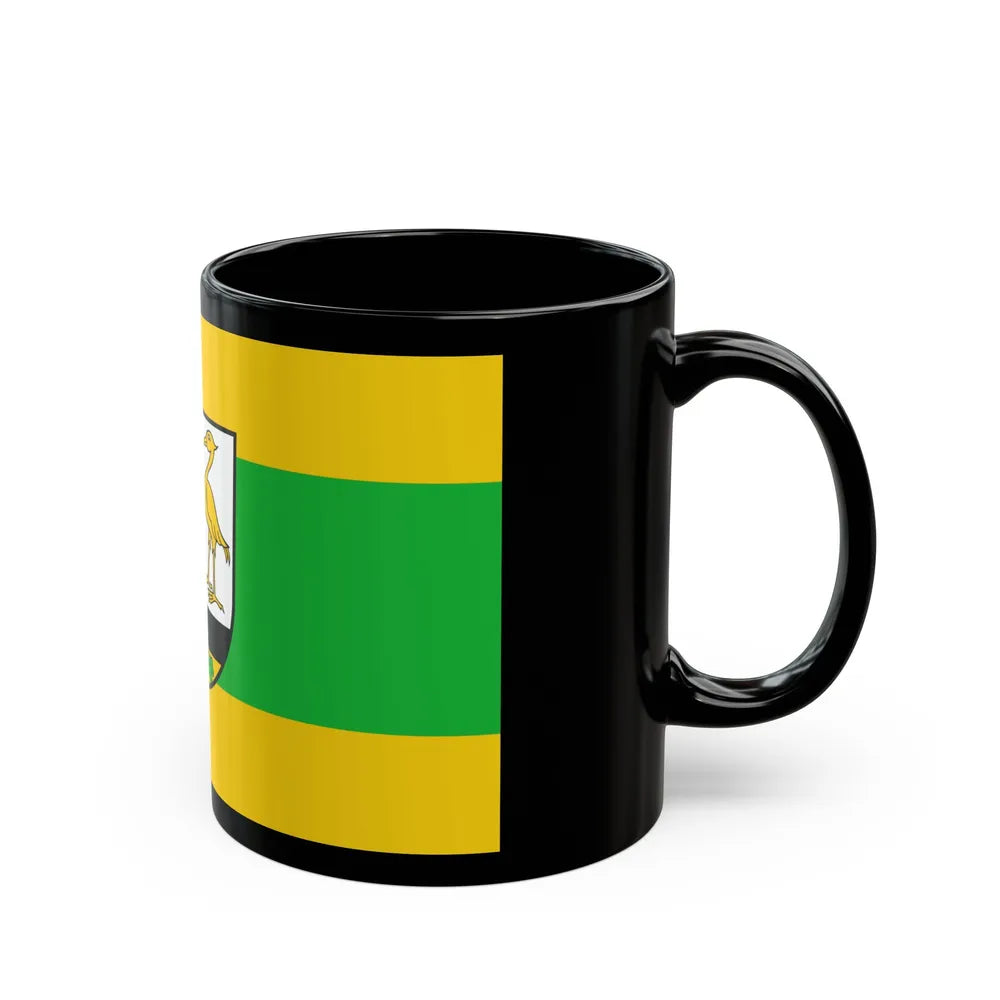 Flag of Greiz Germany - Black Coffee Mug-Go Mug Yourself