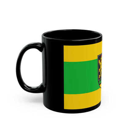 Flag of Greiz Germany - Black Coffee Mug-Go Mug Yourself