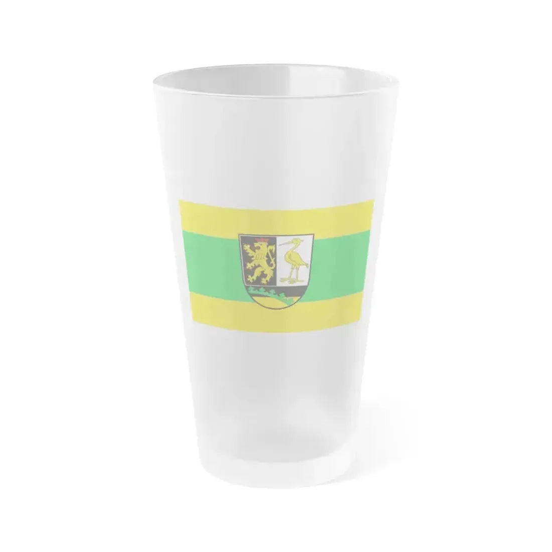 Flag of Greiz Germany - Frosted Pint Glass 16oz 16oz Frosted - Go Mug Yourself