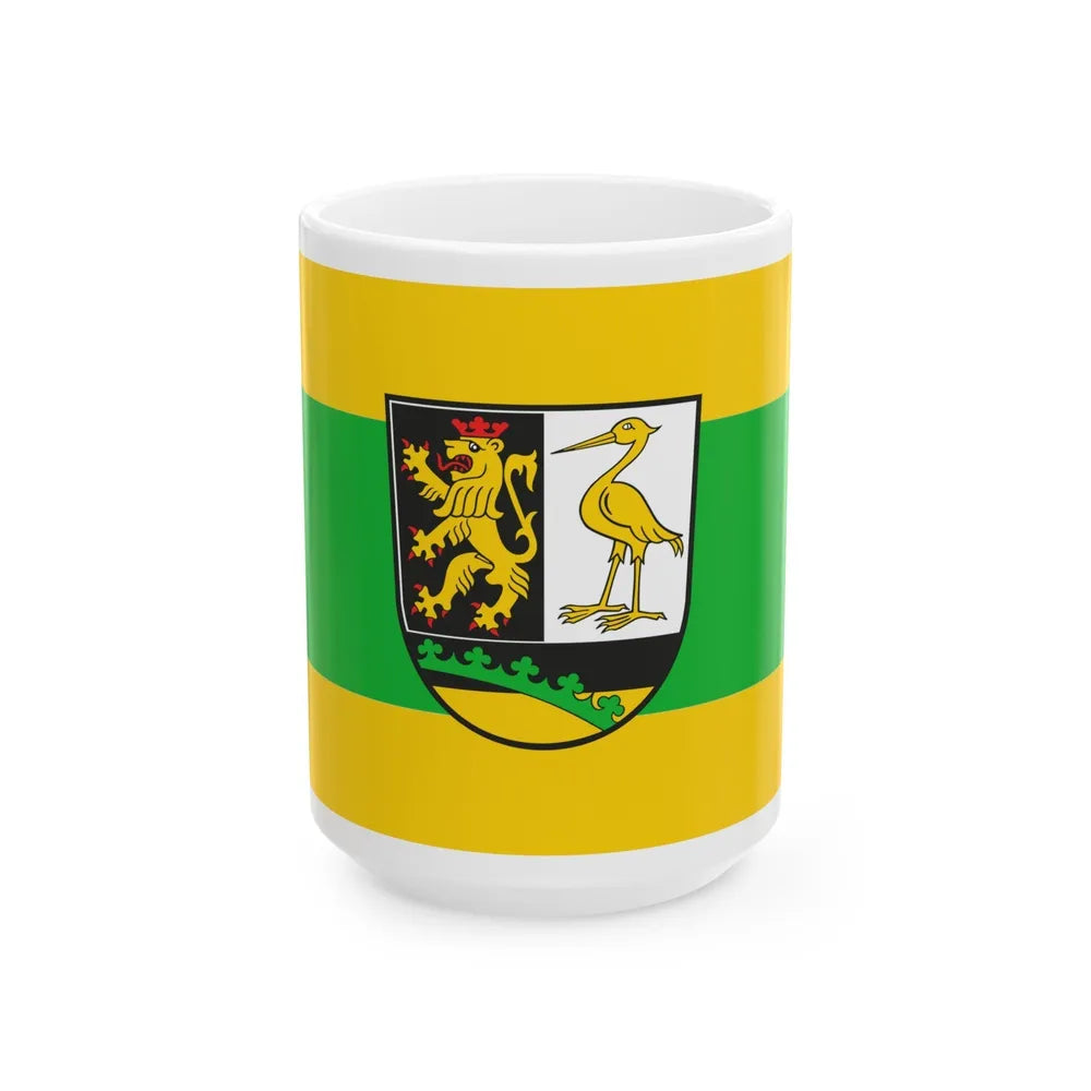 Flag of Greiz Germany - White Coffee Mug-15oz-Go Mug Yourself