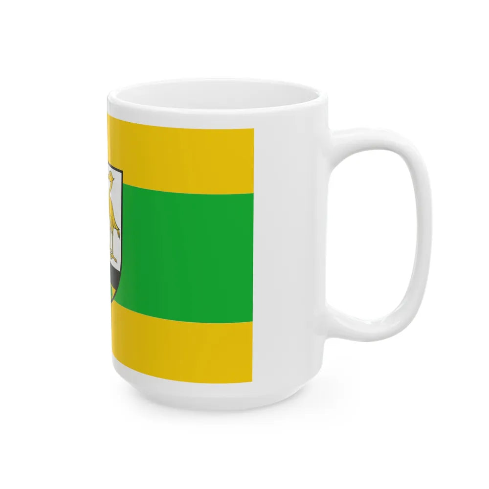 Flag of Greiz Germany - White Coffee Mug-Go Mug Yourself