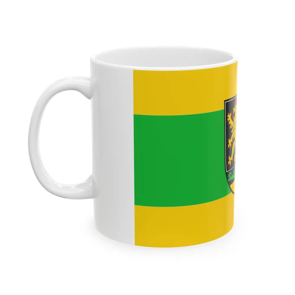 Flag of Greiz Germany - White Coffee Mug-Go Mug Yourself