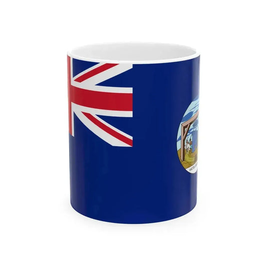 Flag of Grenada 1875-1903 (Grenada) White Coffee Mug 11oz - Go Mug Yourself