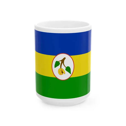 Flag of Grenada 1967-1974 (Grenada) White Coffee Mug 15oz - Go Mug Yourself