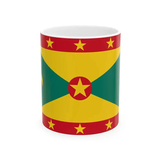 Flag of Grenada (Grenada) White Coffee Mug 11oz - Go Mug Yourself