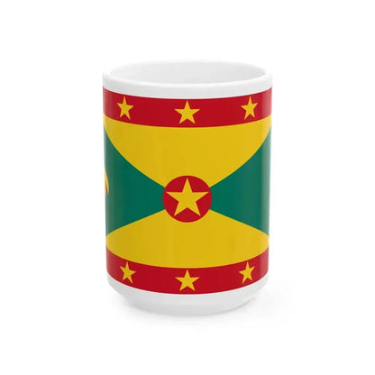 Flag of Grenada (Grenada) White Coffee Mug 15oz - Go Mug Yourself