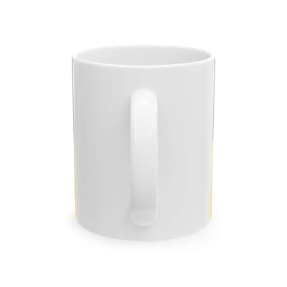 Flag of Grey Ukraine 2 (Ukraine) White Coffee Mug - Go Mug Yourself