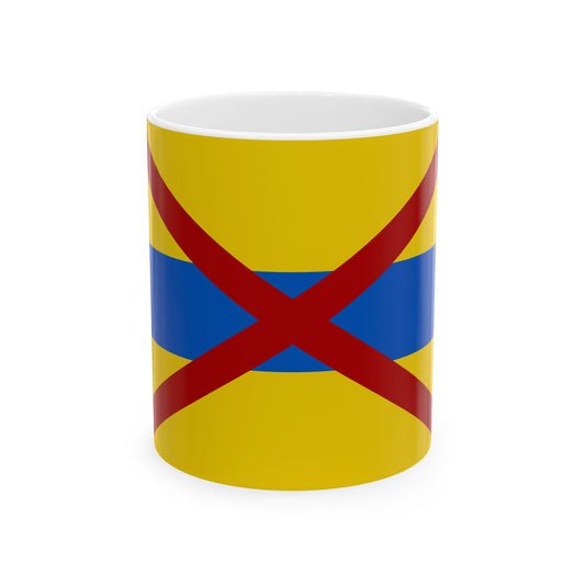 Flag of Grimbergen (Belgium) White Coffee Mug-11oz-Go Mug Yourself
