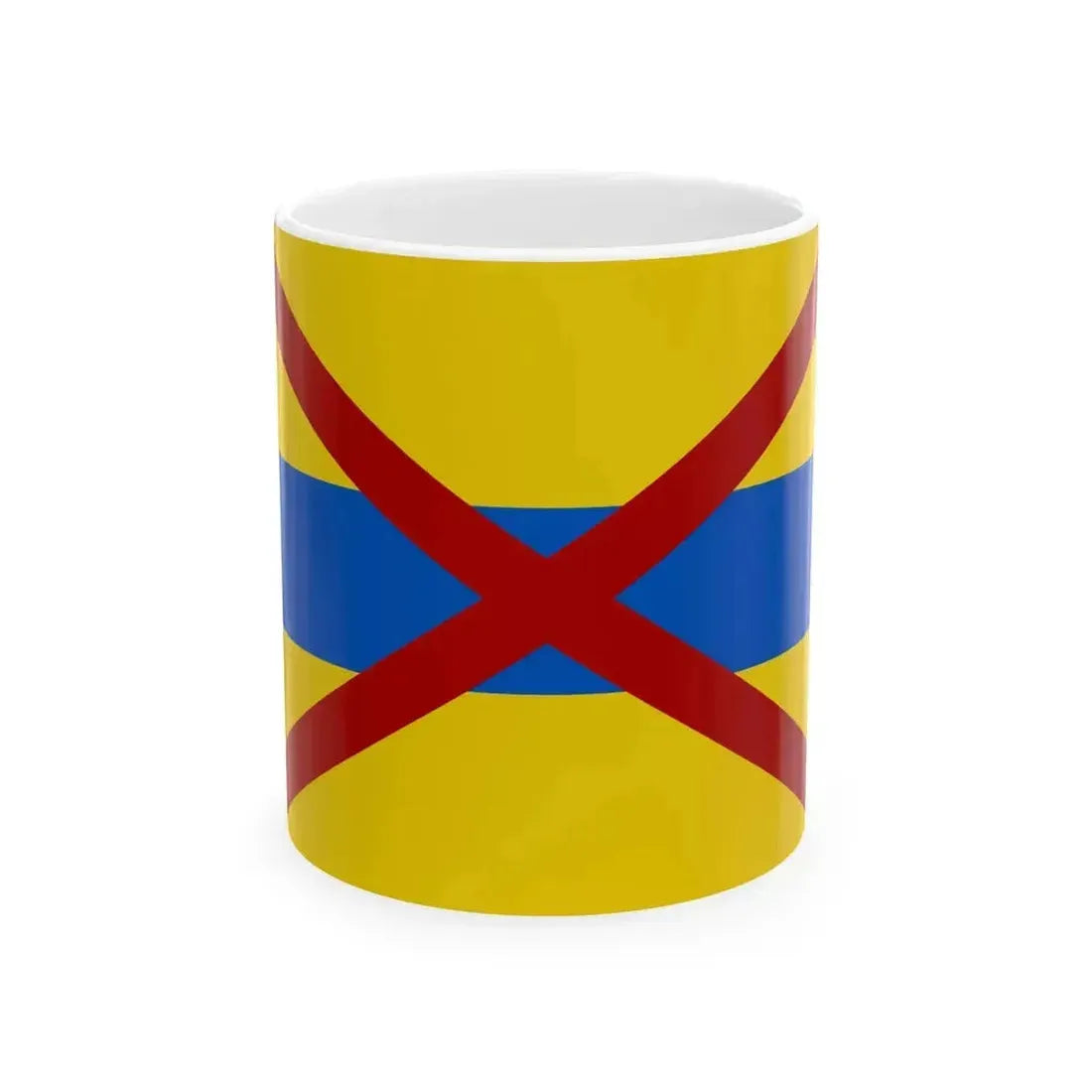 Flag of Grimbergen (Belgium) White Coffee Mug 11oz - Go Mug Yourself
