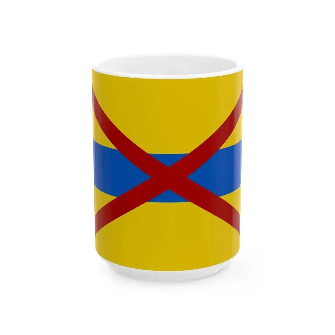 Flag of Grimbergen (Belgium) White Coffee Mug 15oz - Go Mug Yourself