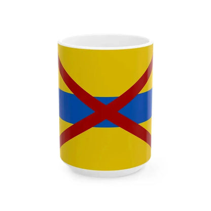 Flag of Grimbergen (Belgium) White Coffee Mug 15oz - Go Mug Yourself