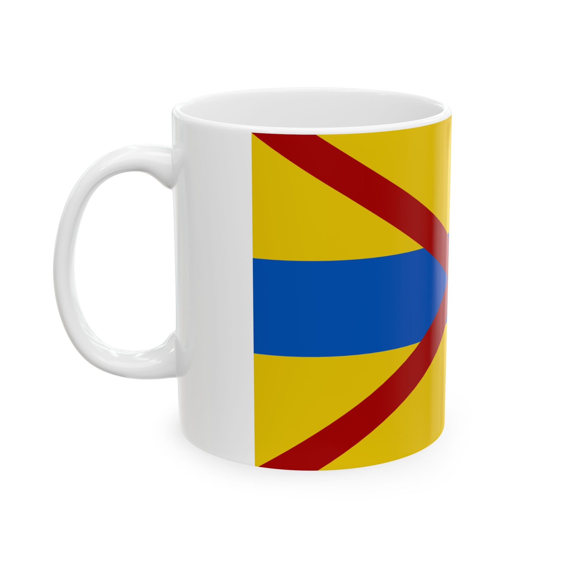 Flag of Grimbergen (Belgium) White Coffee Mug-Go Mug Yourself