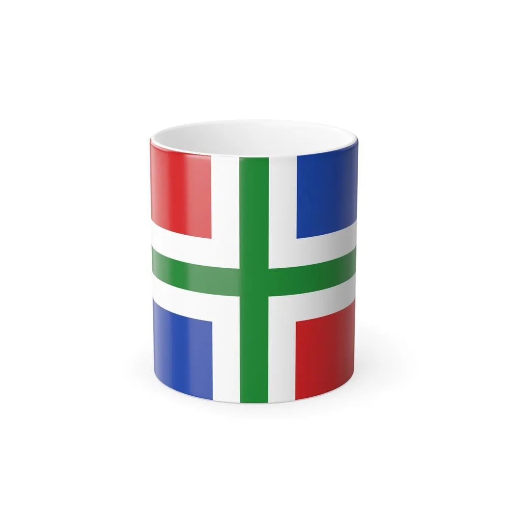 Flag of Groningen Netherlands - Color Changing Coffee Mug-11oz-Go Mug Yourself