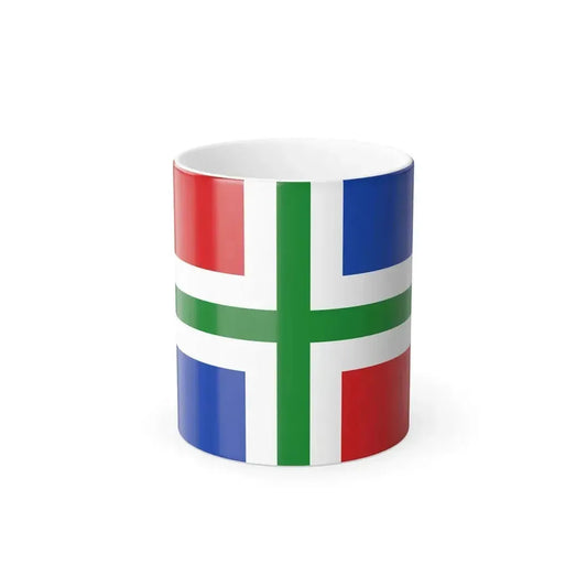 Flag of Groningen Netherlands - Color Changing Coffee Mug 11oz - Go Mug Yourself