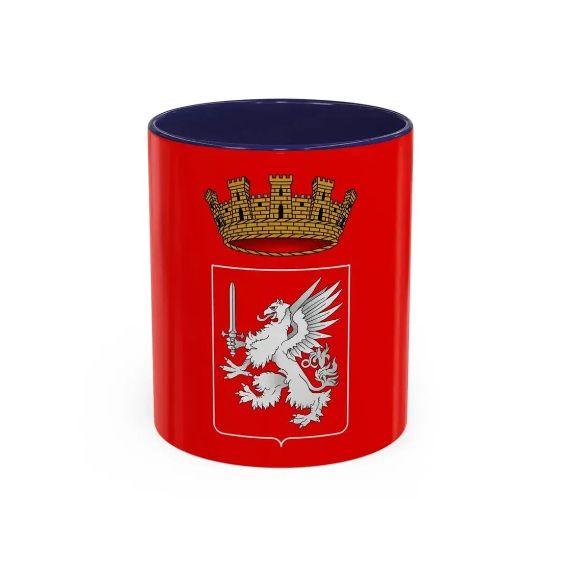 Flag of Grosseto Italy - Accent Coffee Mug 11oz Navy - Go Mug Yourself