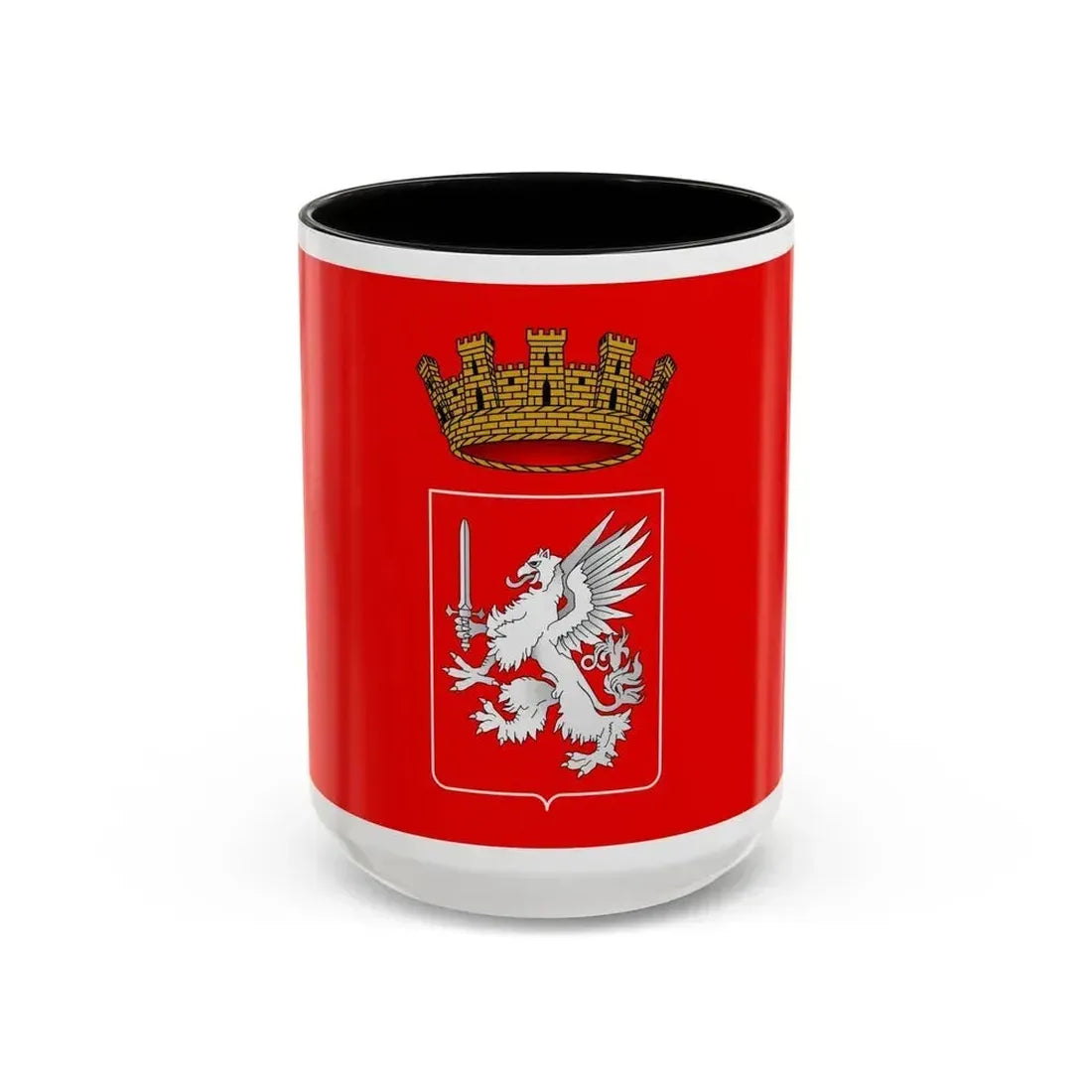 Flag of Grosseto Italy - Accent Coffee Mug 15oz Black - Go Mug Yourself
