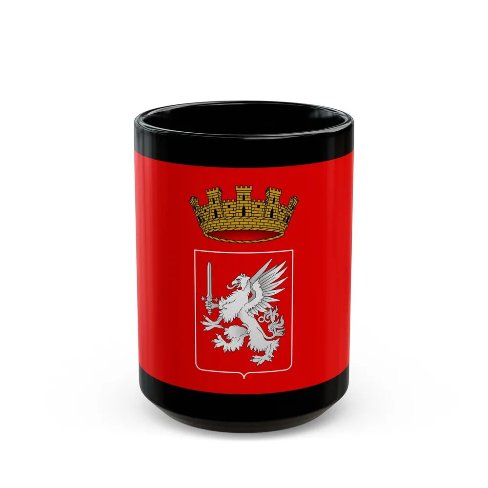 Flag of Grosseto Italy - Black Coffee Mug-15oz-Go Mug Yourself