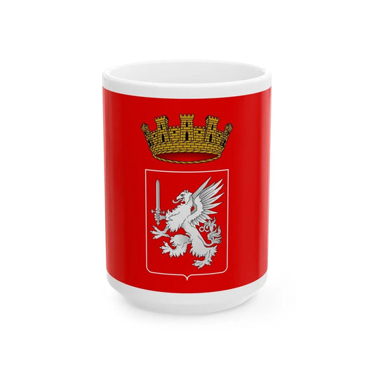 Flag of Grosseto Italy - White Coffee Mug-15oz-Go Mug Yourself