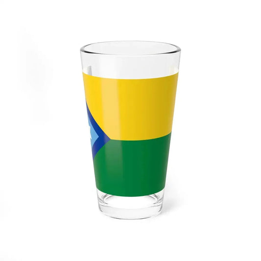 Flag of Guachapala (Ecuador) Pint Glass 16oz 16oz - Go Mug Yourself