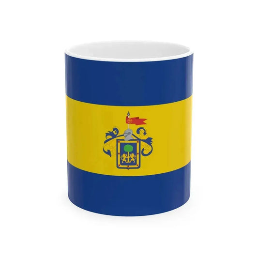 Flag of Guadalajara MX (Mexico) White Coffee Mug 11oz - Go Mug Yourself