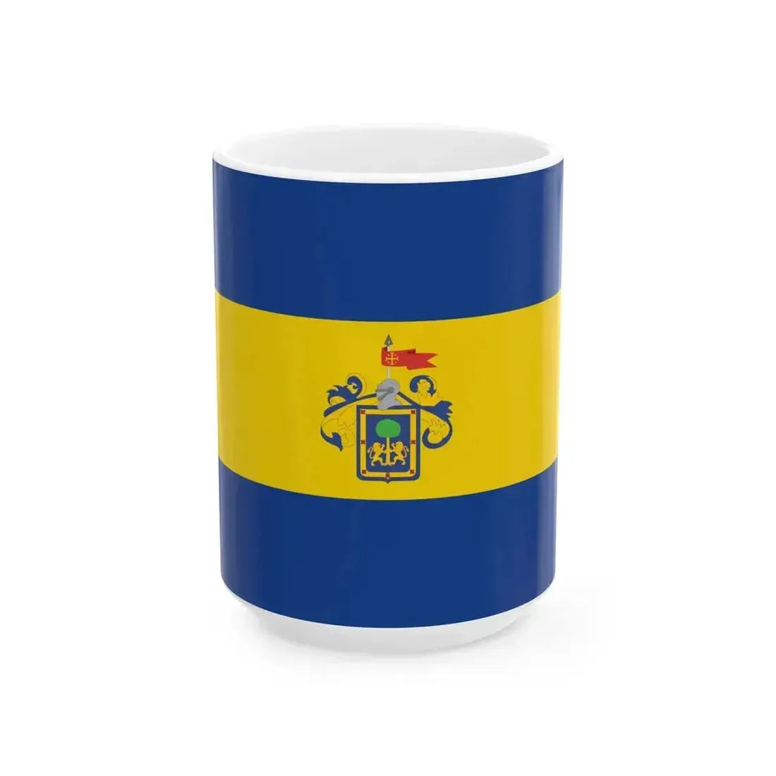 Flag of Guadalajara MX (Mexico) White Coffee Mug 15oz - Go Mug Yourself