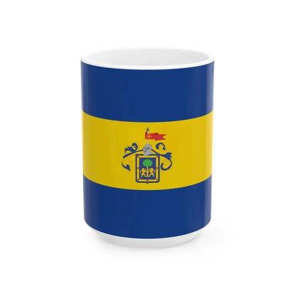 Flag of Guadalajara MX (Mexico) White Coffee Mug 15oz - Go Mug Yourself