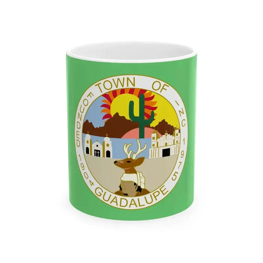 Flag of Guadalupe Arizona (United States) White Coffee Mug 11oz - Go Mug Yourself