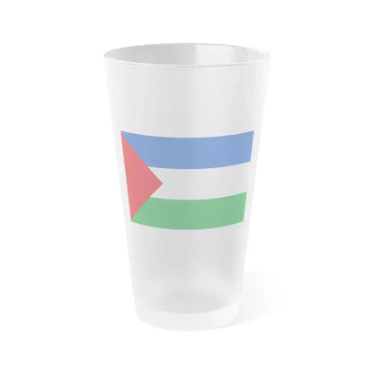 Flag of Guanacaste Province Costa Rica - Frosted Pint Glass 16oz 16oz Frosted - Go Mug Yourself
