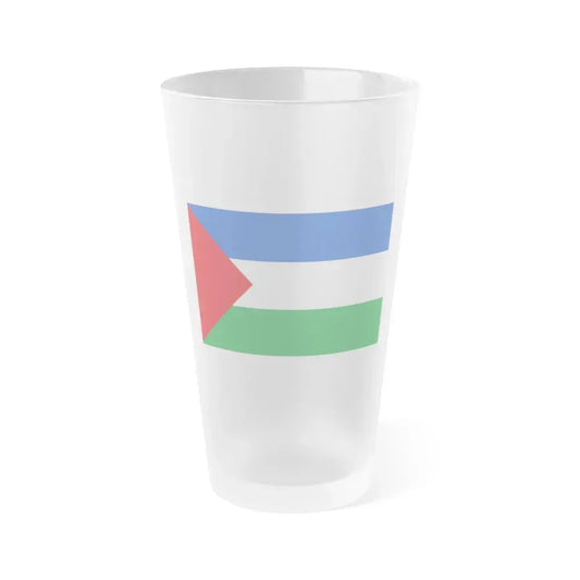 Flag of Guanacaste Province Costa Rica - Frosted Pint Glass 16oz 16oz Frosted - Go Mug Yourself