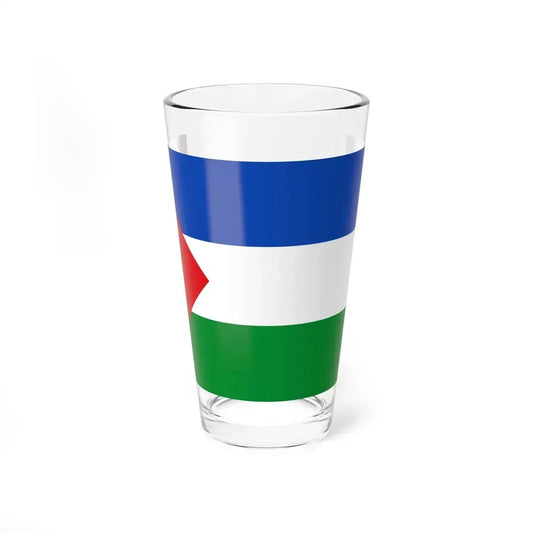 Flag of Guanacaste Province Costa Rica - Pint Glass 16oz 16oz - Go Mug Yourself