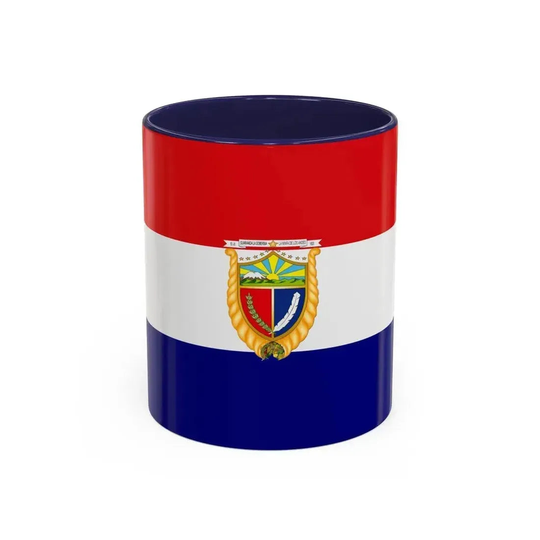 Flag of Guaranda Ecuador - Accent Coffee Mug 11oz Navy - Go Mug Yourself