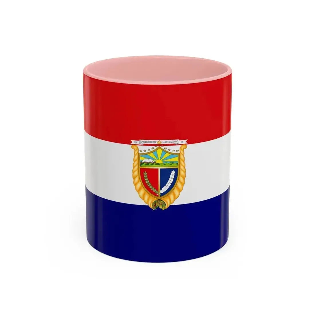 Flag of Guaranda Ecuador - Accent Coffee Mug 11oz Pink - Go Mug Yourself