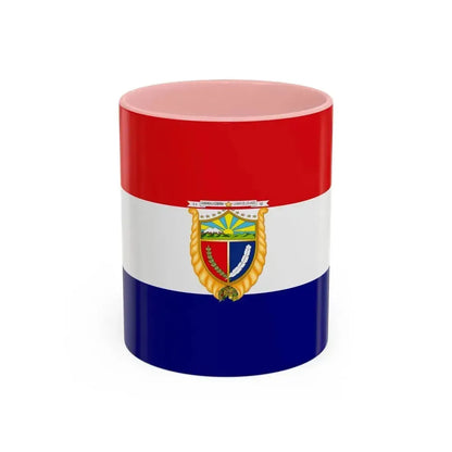 Flag of Guaranda Ecuador - Accent Coffee Mug 11oz Pink - Go Mug Yourself
