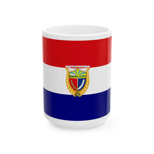 Flag of Guaranda Ecuador - White Coffee Mug-15oz-Go Mug Yourself