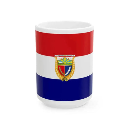 Flag of Guaranda (Ecuador) White Coffee Mug 15oz - Go Mug Yourself