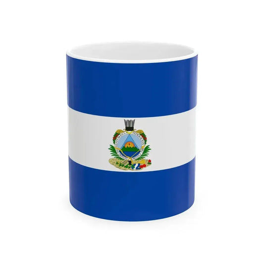 Flag of Guatemala 1839-1843 (Guatemala) White Coffee Mug 11oz - Go Mug Yourself