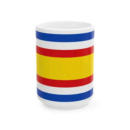 Flag of Guatemala 1858-1871 (Guatemala) White Coffee Mug 15oz - Go Mug Yourself