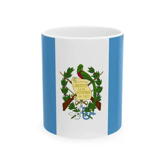 Flag of Guatemala 1871-1968 (Guatemala) White Coffee Mug 11oz - Go Mug Yourself