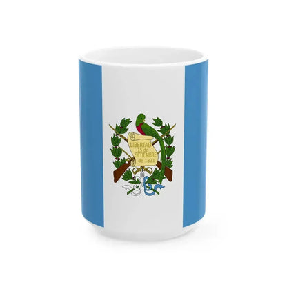 Flag of Guatemala 1871-1968 (Guatemala) White Coffee Mug 15oz - Go Mug Yourself