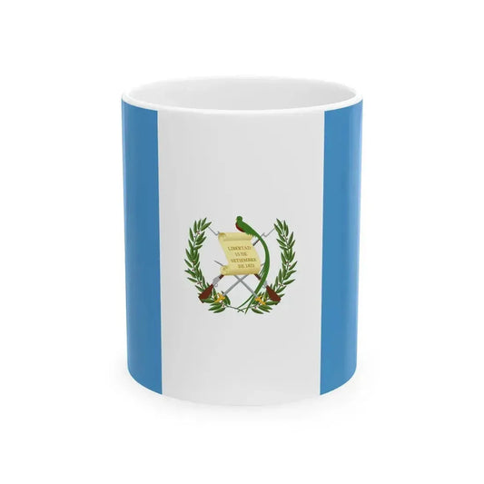Flag of Guatemala 1968-1997 (Guatemala) White Coffee Mug 11oz - Go Mug Yourself