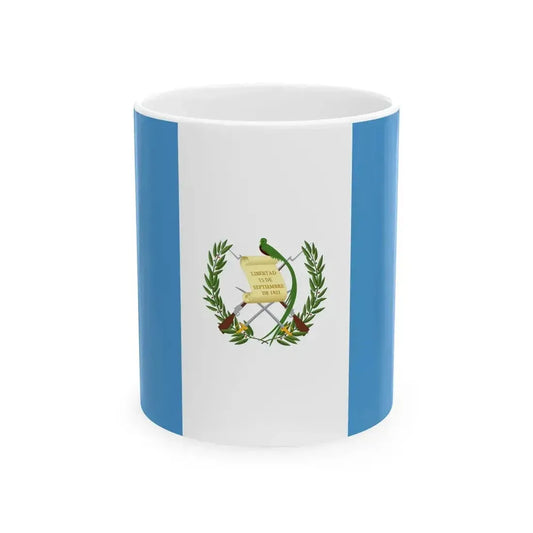 Flag of Guatemala 3-2 (Guatemala) White Coffee Mug 11oz - Go Mug Yourself